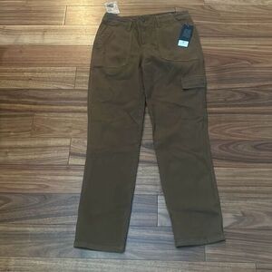 KUT from the‎ kloth brown straight leg jeans ankle length hiking outdoor